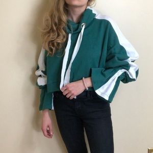 ASOS Cropped Balloon Sleeve Sweatshirt